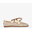 Tango opengewerkte loafers off white