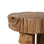 HK Living carved wooden stool