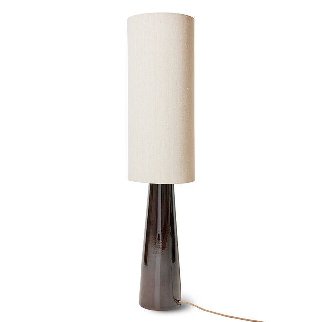vol5110 cone floor lamp base xl brown