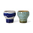 HK Living 70s ceramics lungo mugs, symbolist