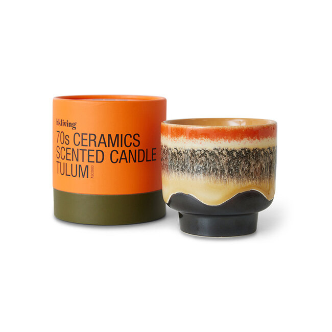 HK Living 70s ceramics candle tulum