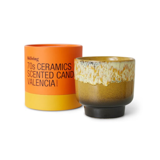 HK Living 70s ceramics candle valencia
