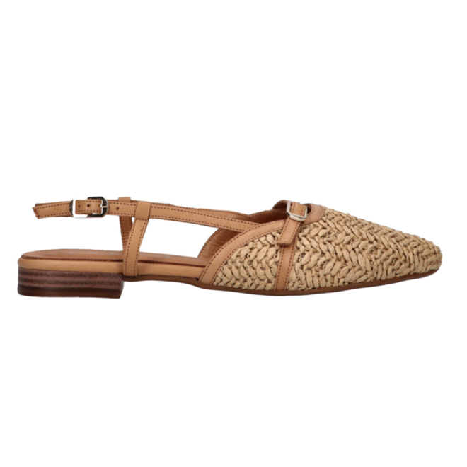 slingback cognac