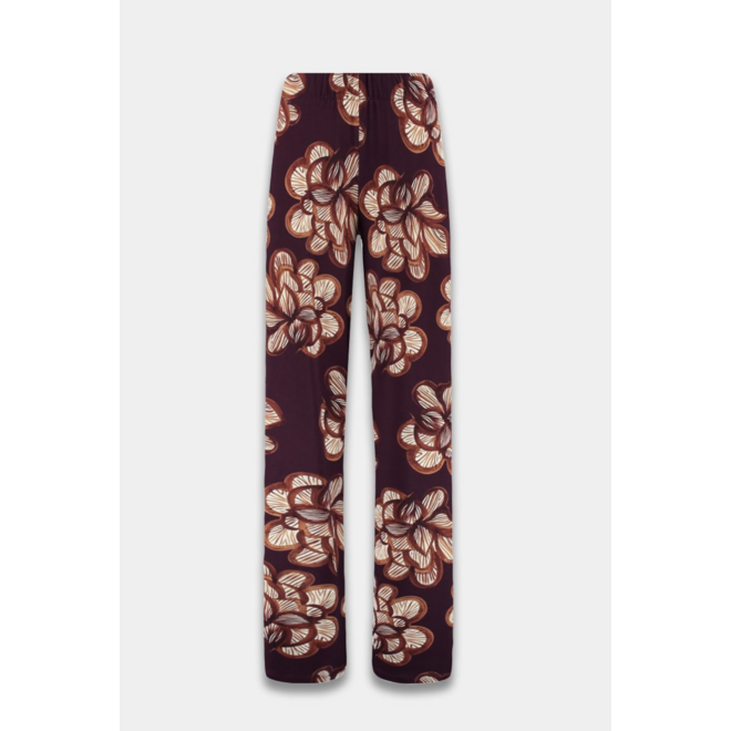 pantalon met bloemenmotief