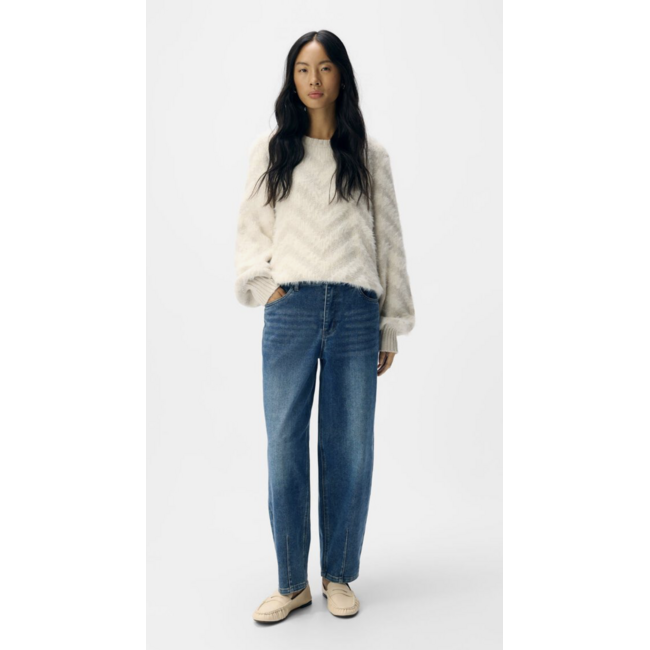 Object Barrel jeans mid blue