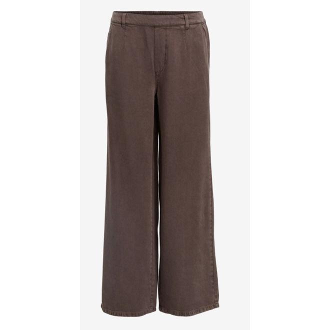 Wijde pantalon bruin
