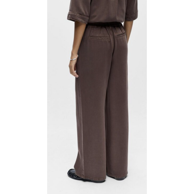 Object Wijde pantalon bruin