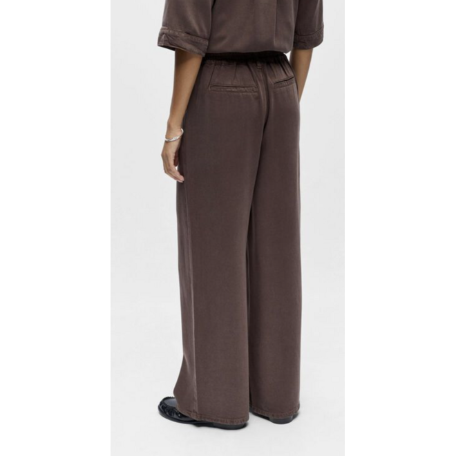 Wijde pantalon bruin