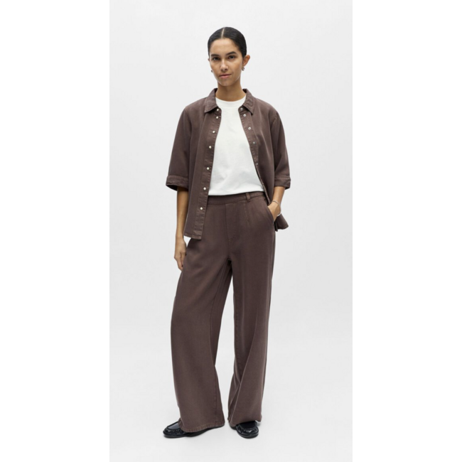 Object Wijde pantalon bruin