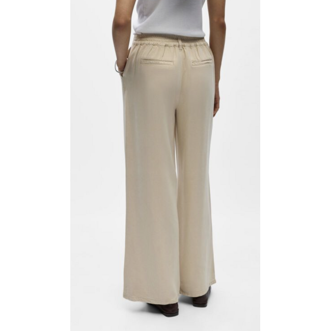 Object Wijde pantalon beige