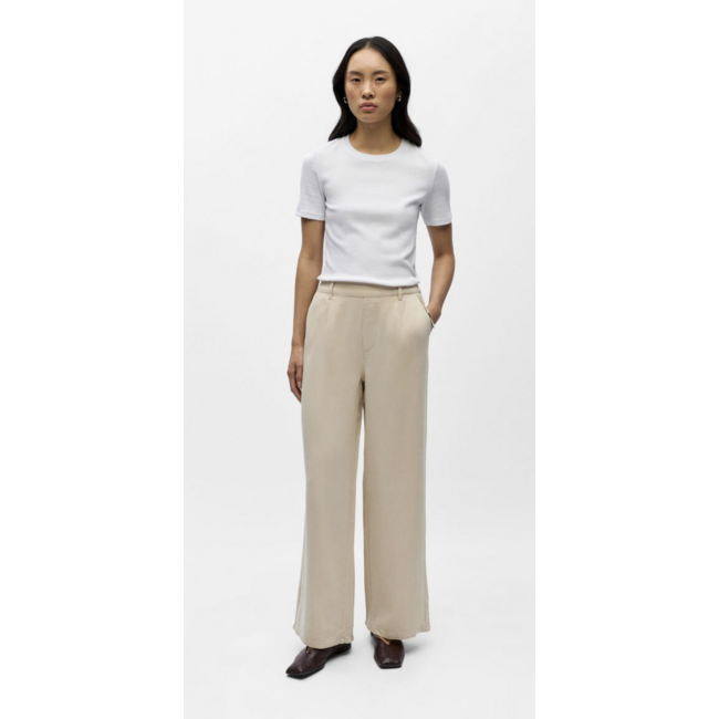 Object Wijde pantalon beige