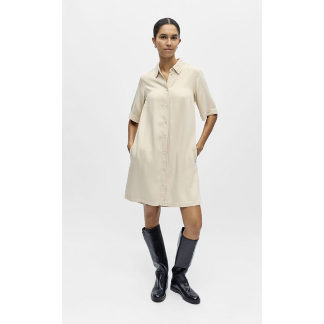 Object jeansjurk met knoopjes
