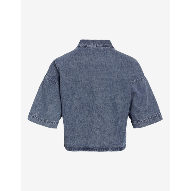 Noisy may jeansblouse korte mouwen
