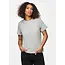 PIECES basic top light grey melange