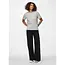 PIECES basic top light grey melange