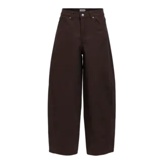 Object super barrel jeans donkerbruin