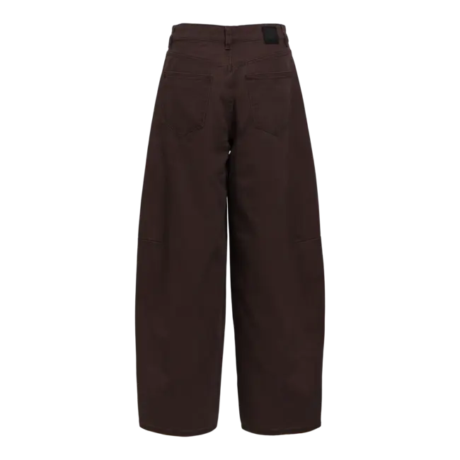 Object super barrel jeans donkerbruin