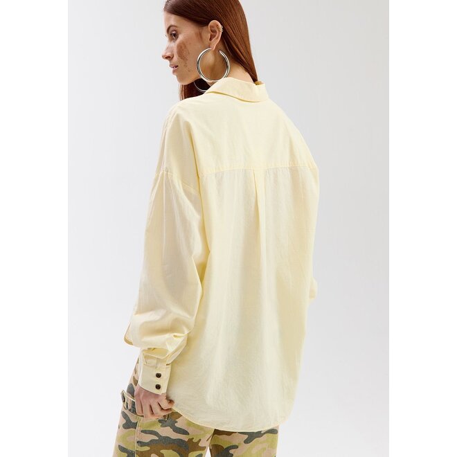 gestreepte blouse geel