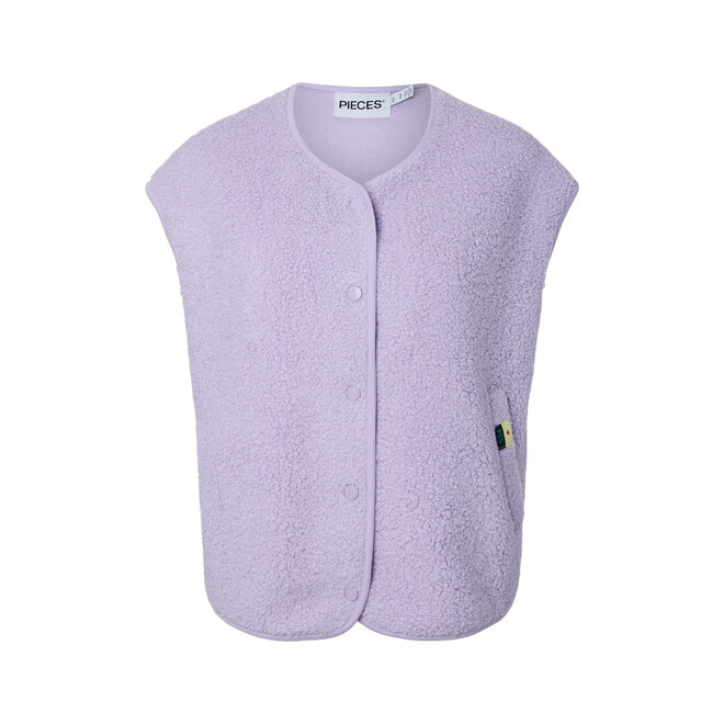 teddy vest lila