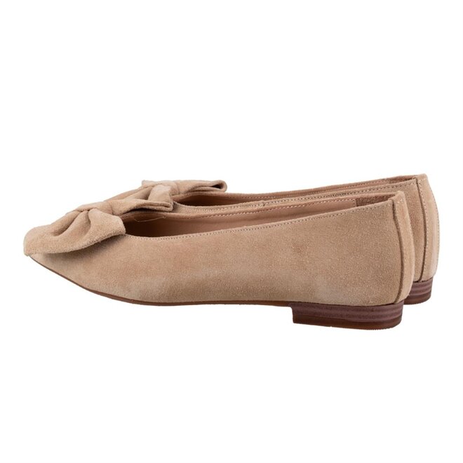 ballerina beige met strik