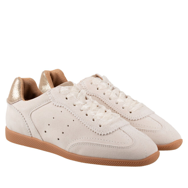 suede sneakers beige