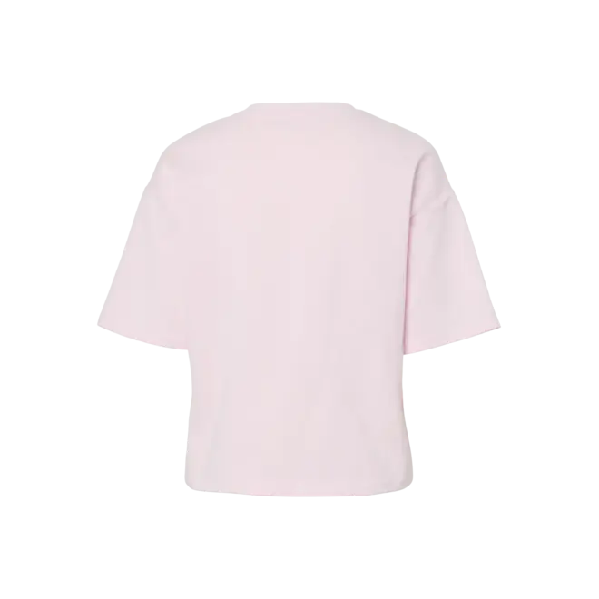 lichtroze top met gesmockte taille