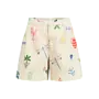 high waist shorts met print