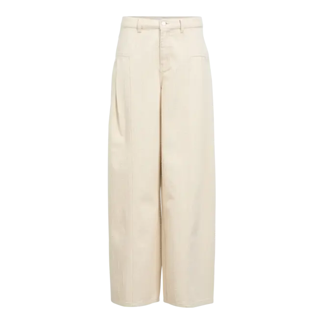 highwaist jeans met structuur