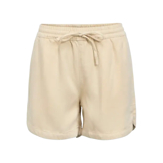 shorts beige zachte denimstof