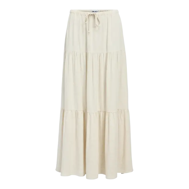 lange rok in linnenmix