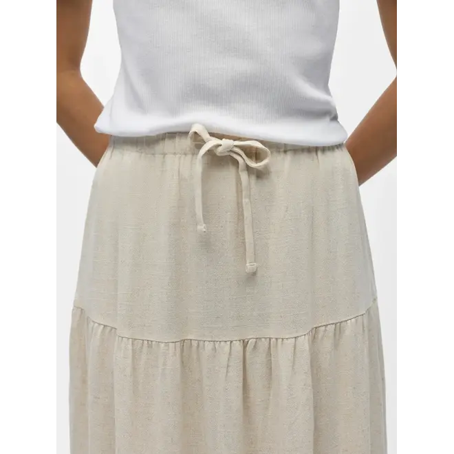 lange rok in linnenmix