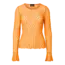 PIECES kanten top burned orange