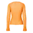 PIECES kanten top burned orange