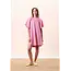 FRNCH jurk roze met subtiele streep