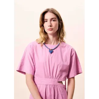 FRNCH jurk met cut-out violine