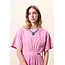 FRNCH jurk met cut-out violine