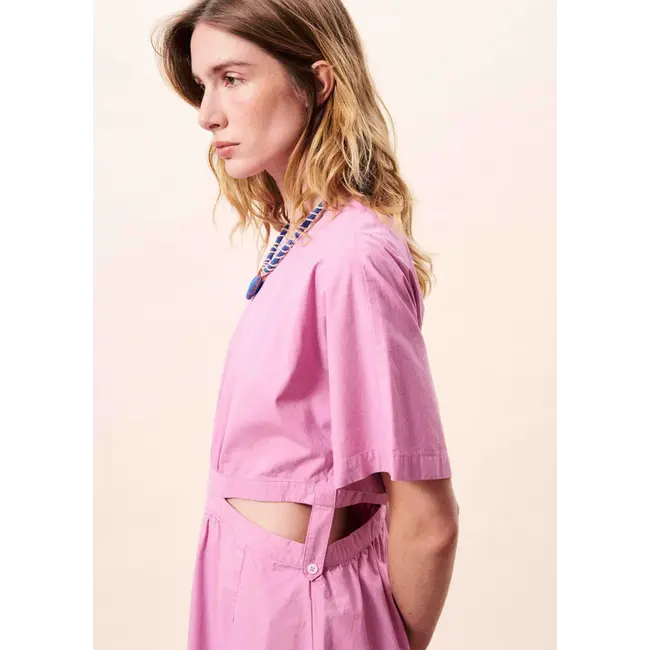 FRNCH jurk met cut-out violine