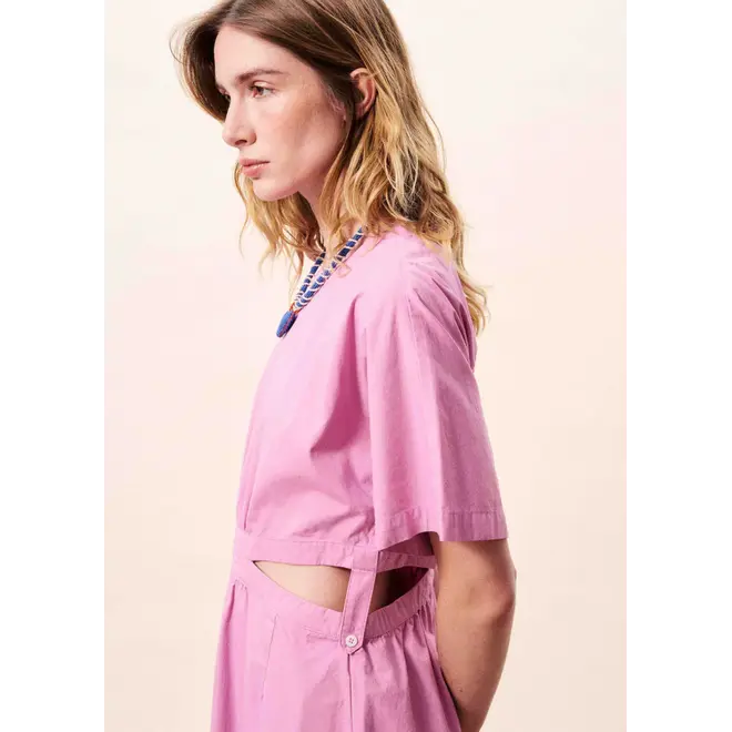 jurk met cut-out violine