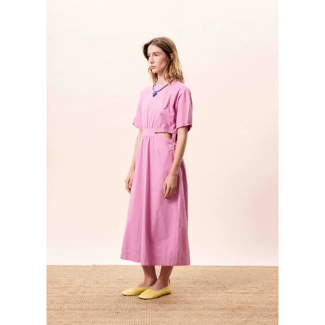 FRNCH jurk met cut-out violine