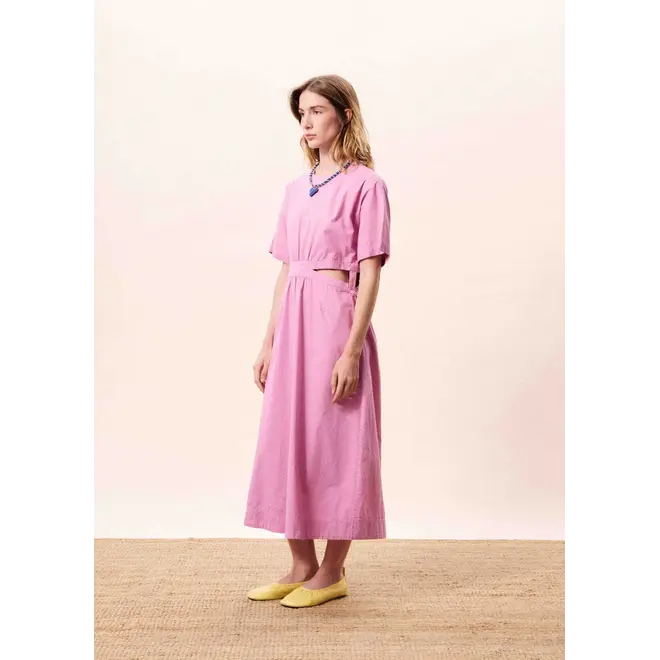 jurk met cut-out violine