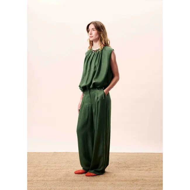 FRNCH gedrappeerde top groen