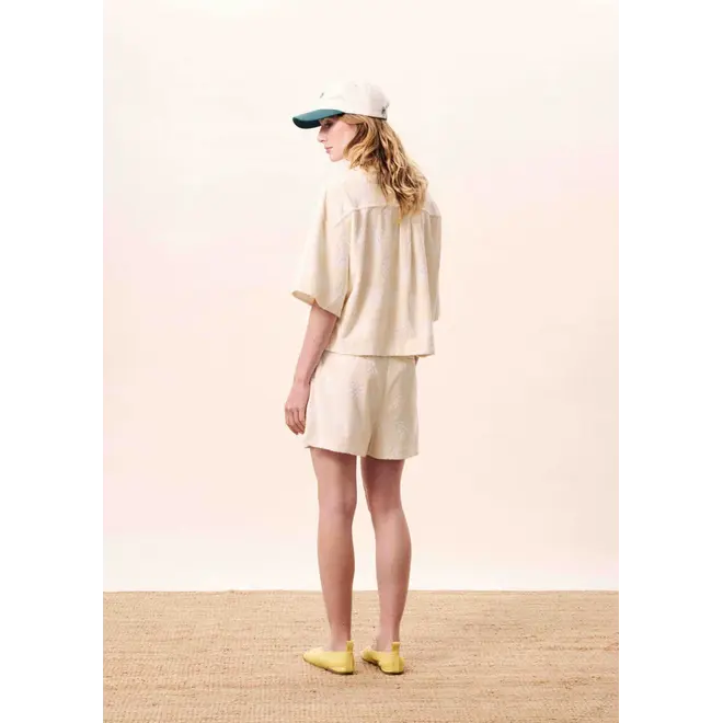 shorts creme badstof