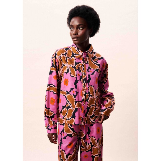 blouse met strikjes aan de achterzijde