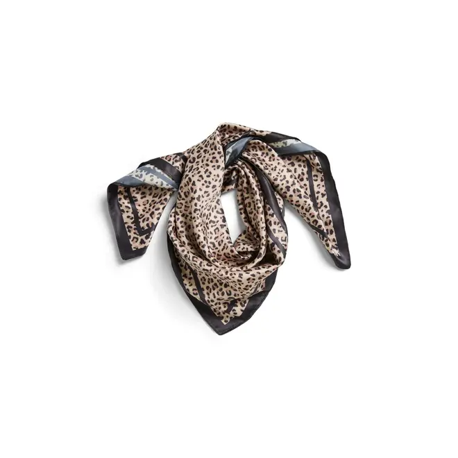 satijnlook sjaaltje leopard