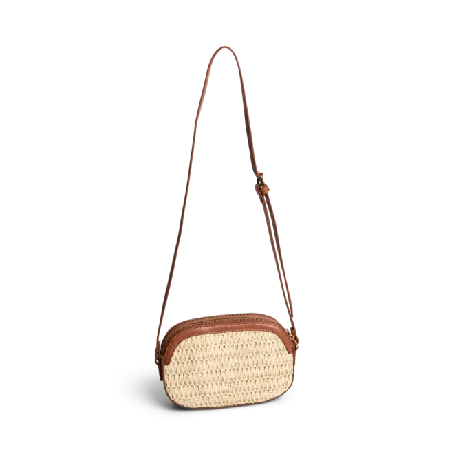 cross body tas naturel