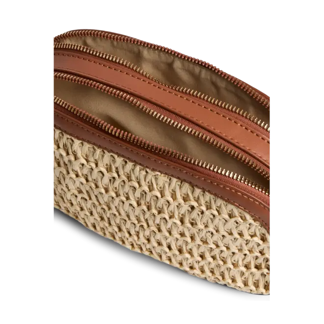 cross body tas naturel