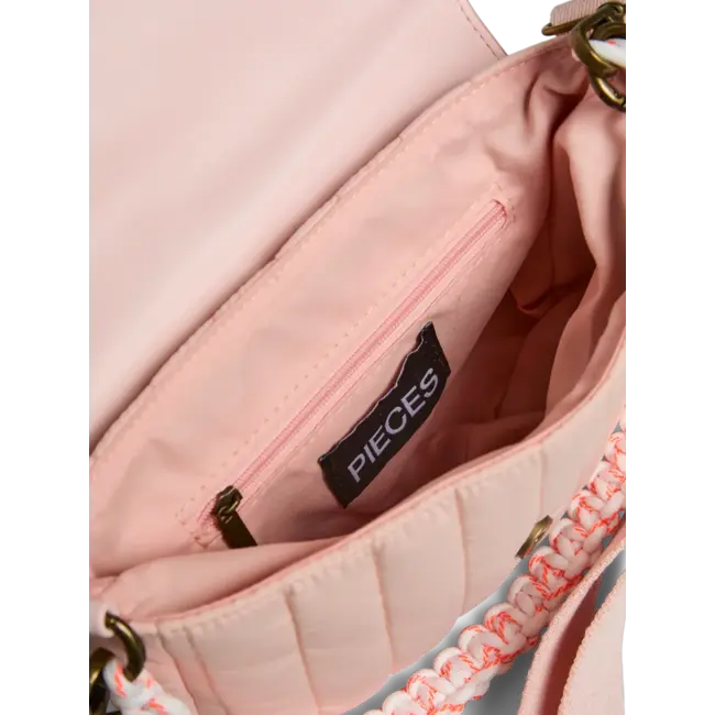 PIECES cross body bag pale pink