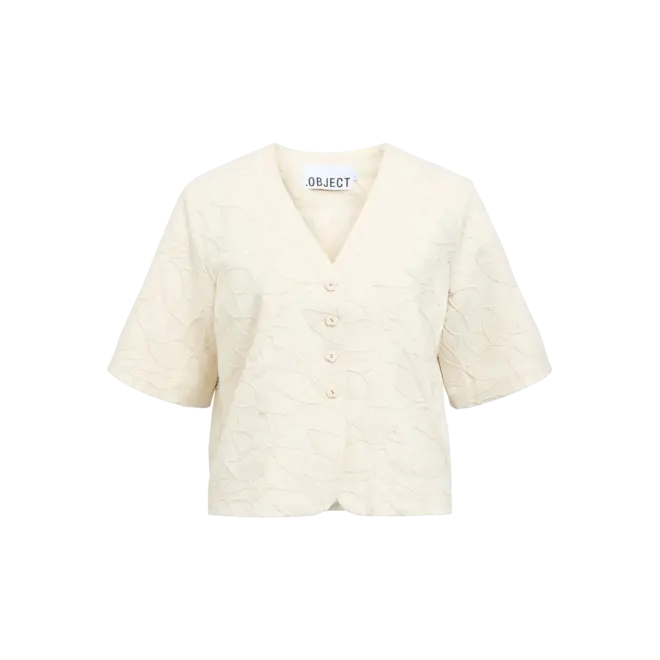 blouse met applicaties