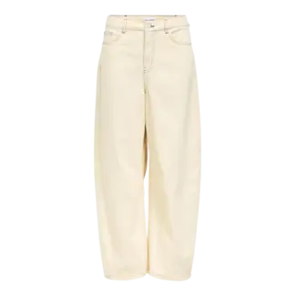 Object barrel jeans met contrast naden