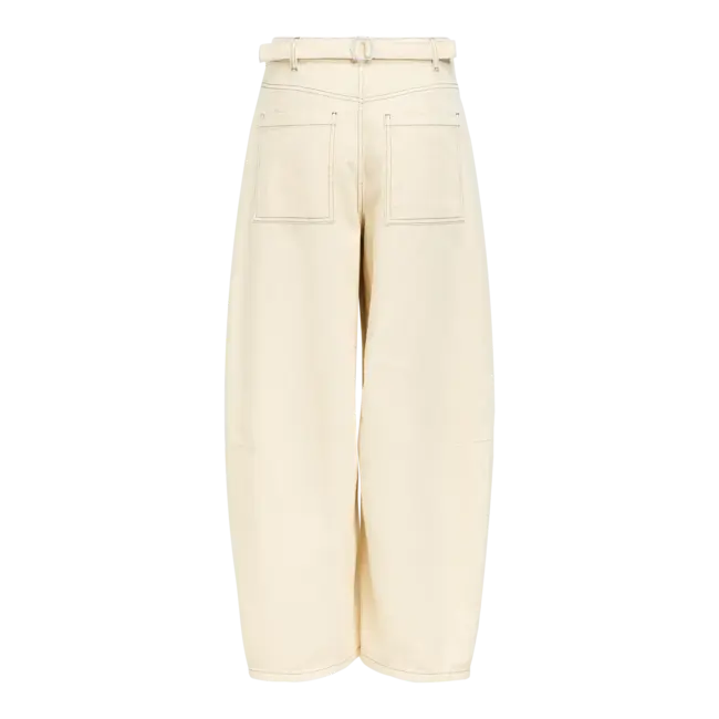 Object barrel jeans met contrast naden
